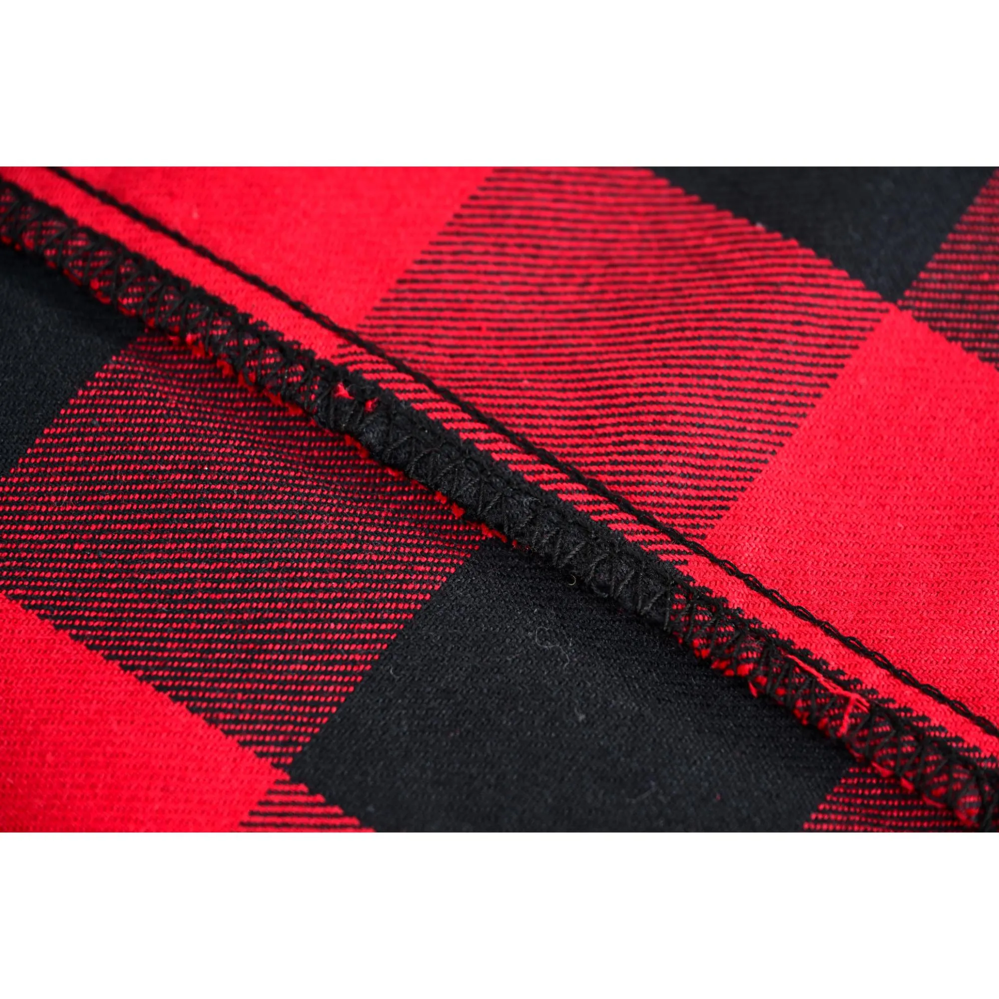 Red Styler Men's Red and Black Sleeveless Flannel