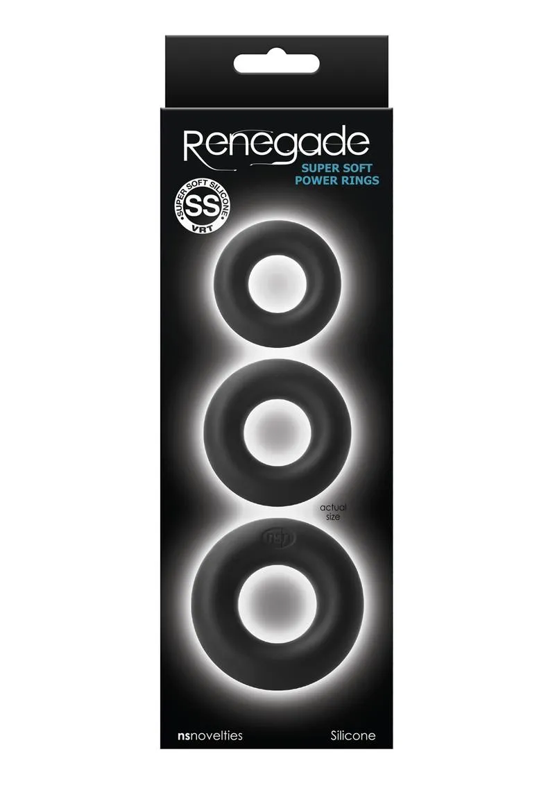 Renegade Super Soft Silicone Power Rings Cock Rings