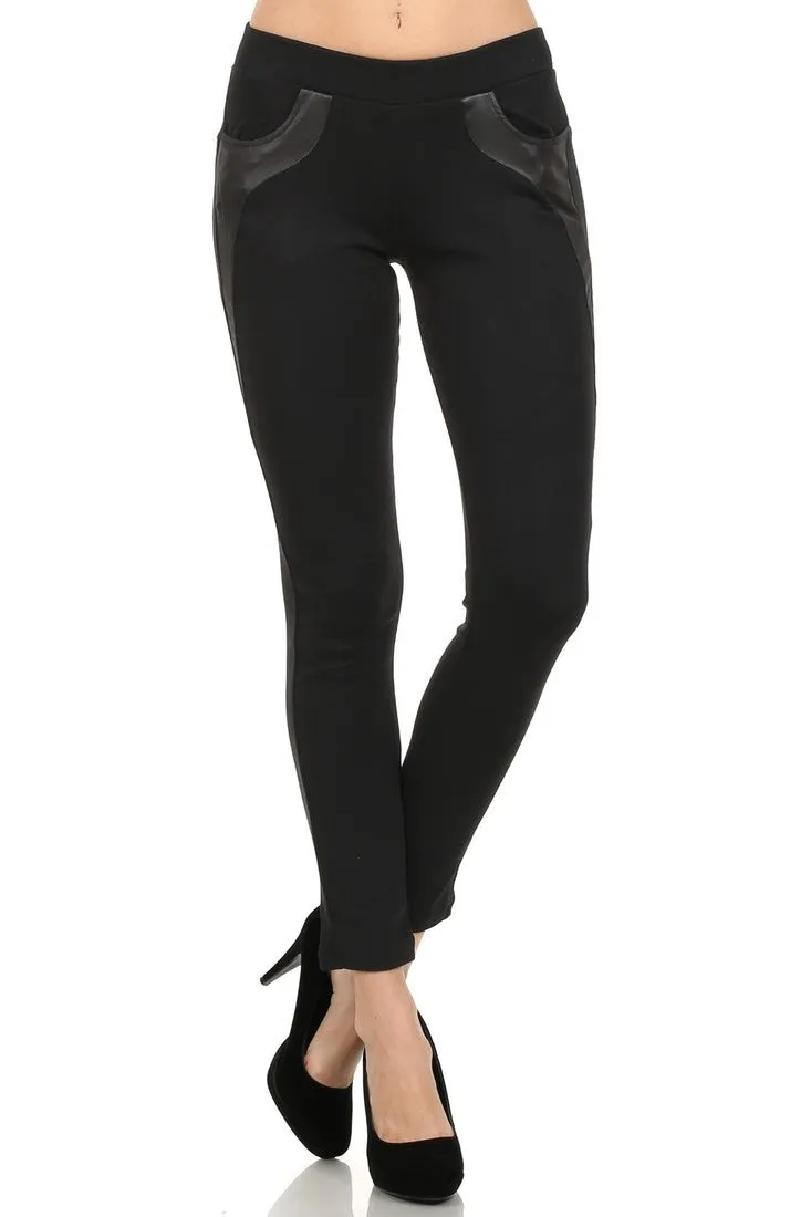 Savannah Faux Leather Liquid Legging