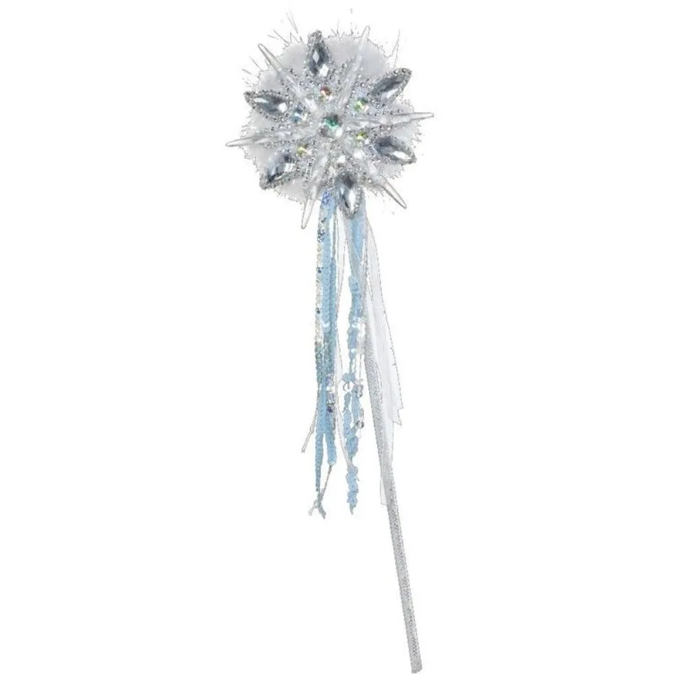 Snowflake Wand with Feather