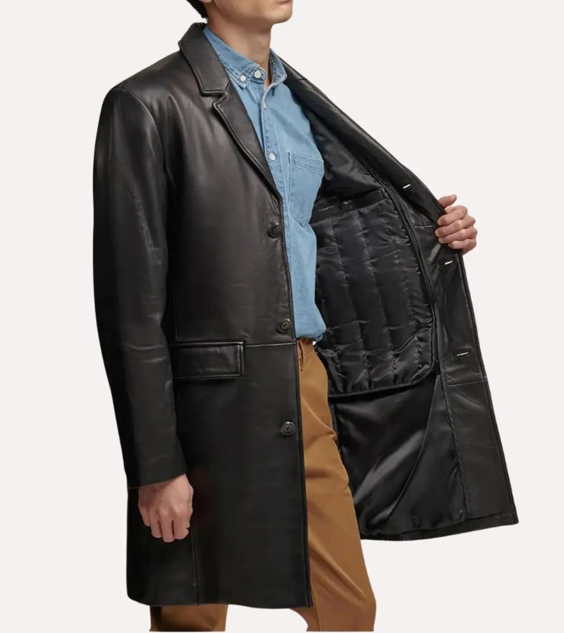 Soltau Men's Leather Coat