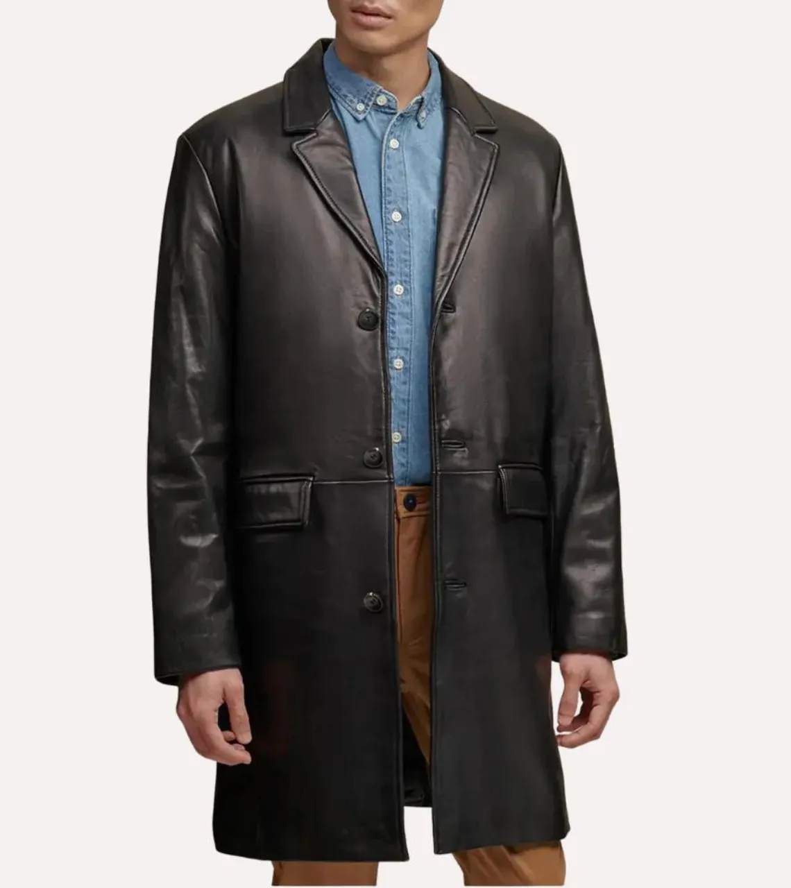 Soltau Men's Leather Coat