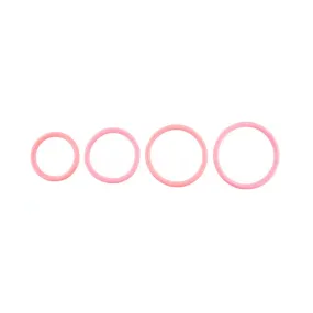 SPORTSHEETS Rubber O-Ring 4 Pack - Coral - Coral Rings - 4 Pack