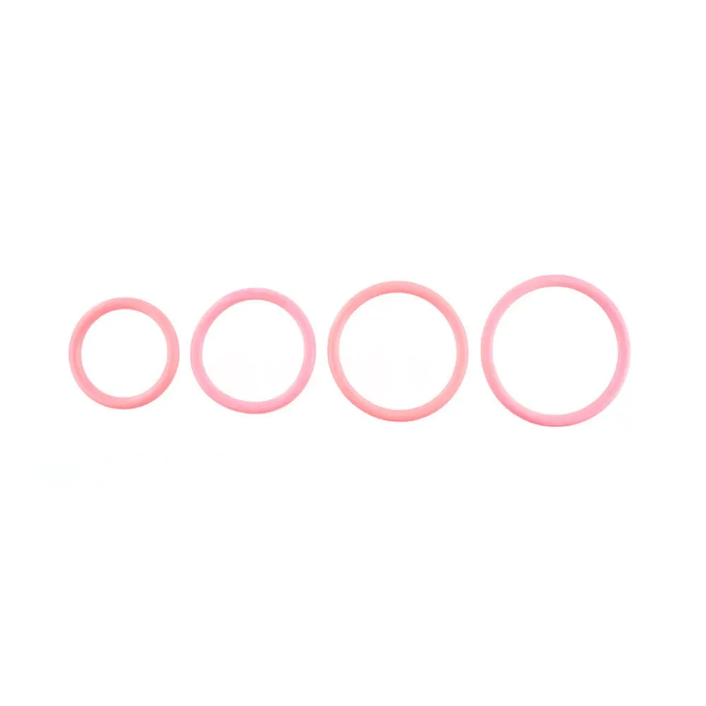 SPORTSHEETS Rubber O-Ring 4 Pack - Coral - Coral Rings - 4 Pack