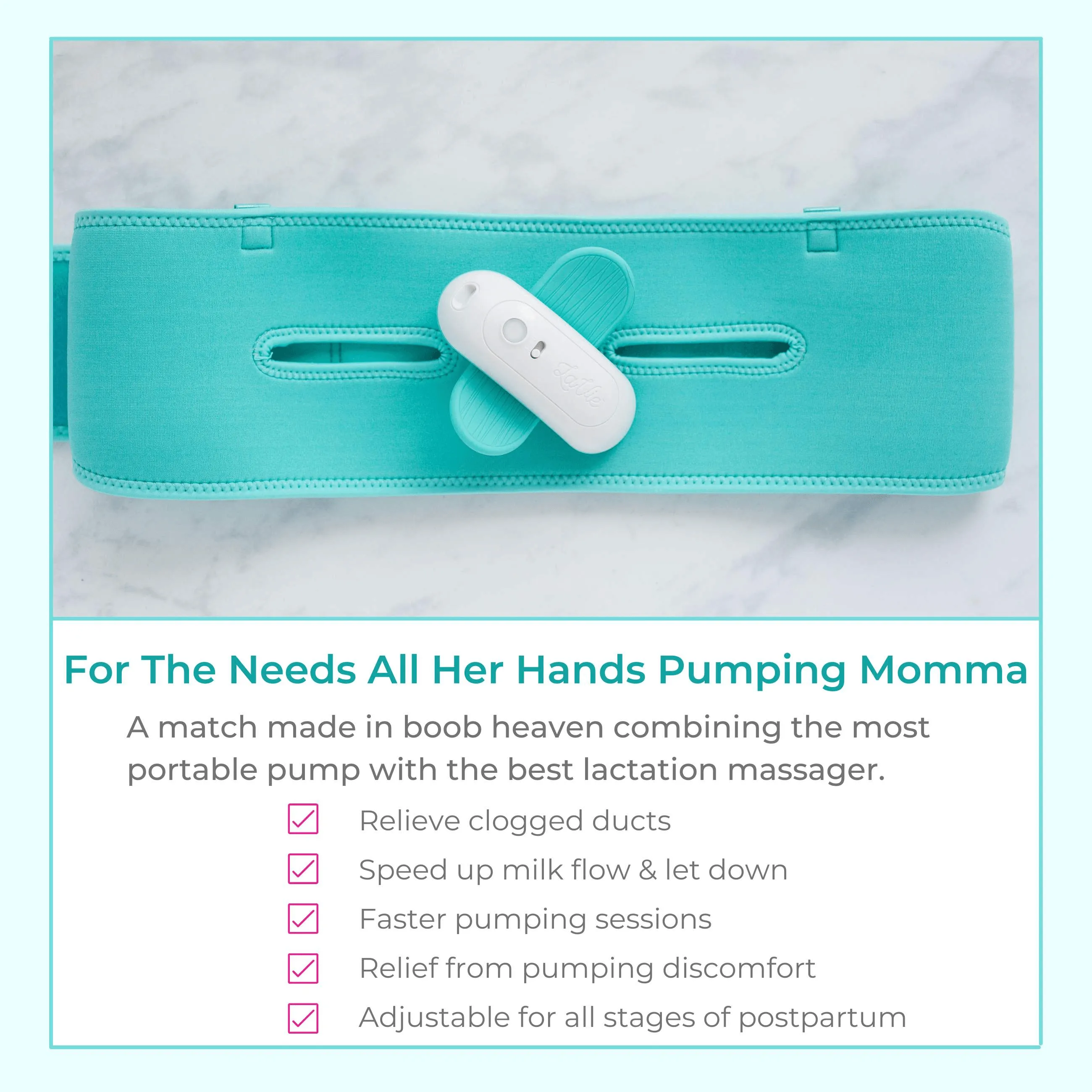 Warming Lactation Massagers   Pump Strap Bundle