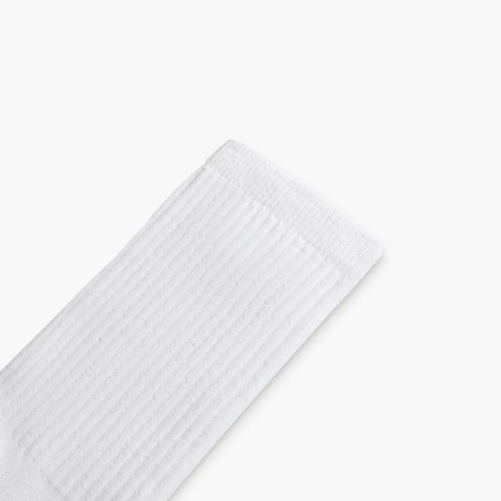 Women's Eco-Friendly Crew Socks | White