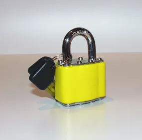 Yellow padlock